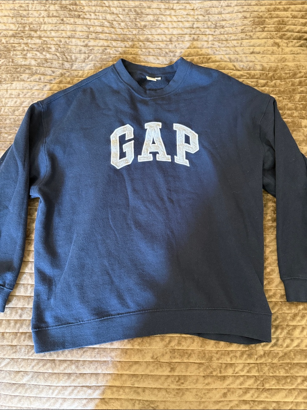GAP Navy Crewneck Sweatshirt with White Logo